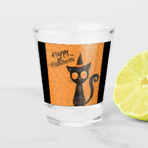 Verre A Shot Halloween/chat/citrouille/automne