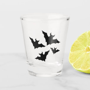 Verre A Shot Halloween chauves-souris noires cool éffrayant
