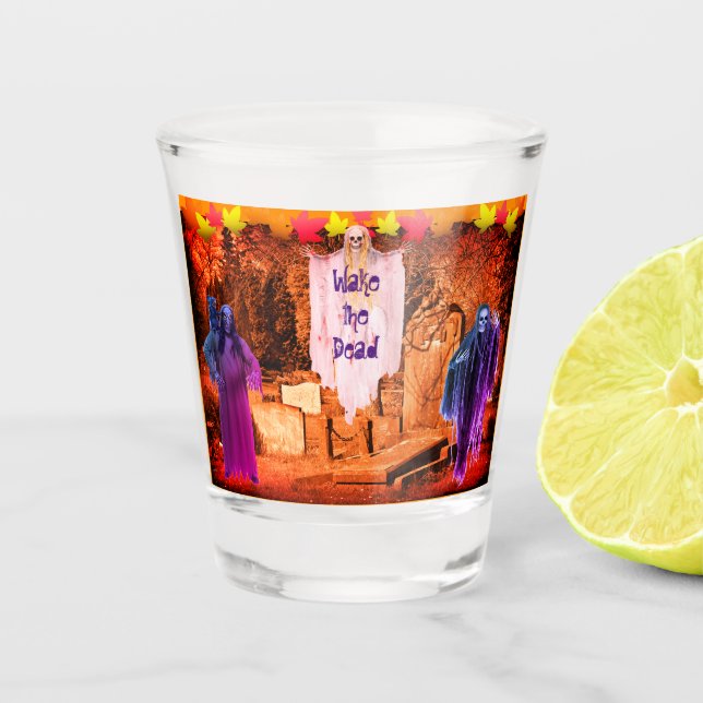 Verre A Shot Halloween les esprits hantés (Devant)