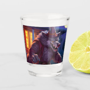 Verre A Shot Halloween/loup-garou/automne/automne