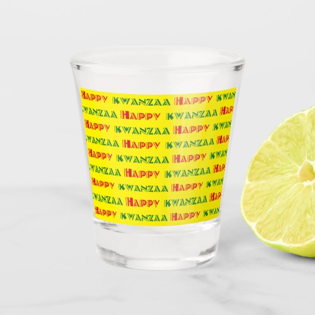 Verre A Shot Happy Kwanzaa Greeting 2 (Devant)