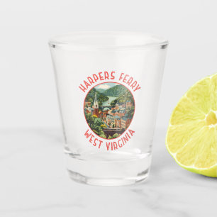 Verre A Shot Harpers Ferry West Virginia Cercle en détresse