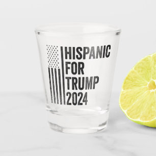 Verre A Shot Hispanique Pour Trump 2024 - Drapeau Patriotique A