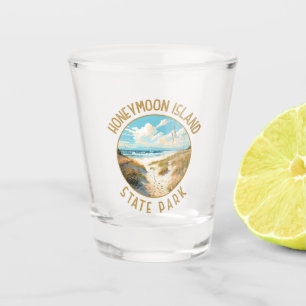 Verre A Shot Honeymoon Island State Park Retro perturbé
