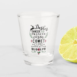 Verre A Shot Huit minuscules rennes