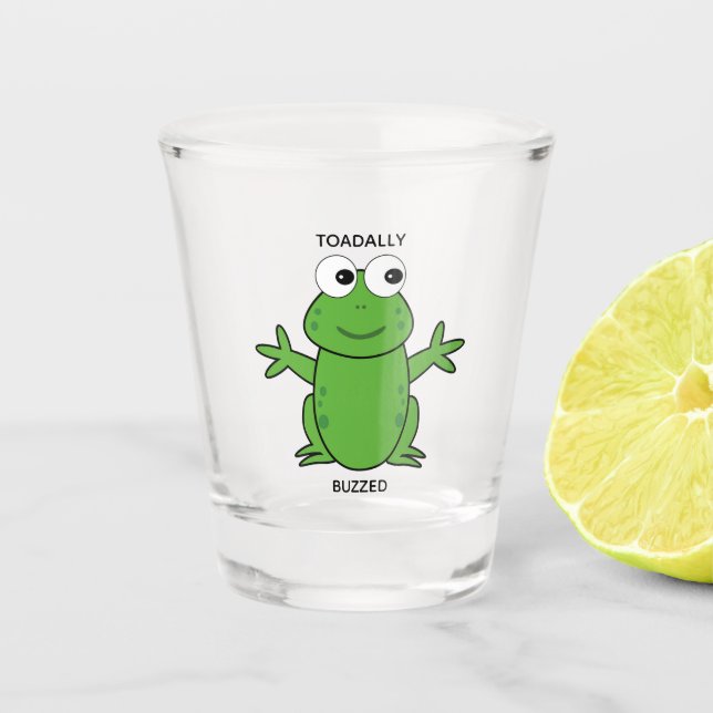 Verre A Shot Humour d'alcool | Drôle Aujourd'Hui Buzzed (Devant)