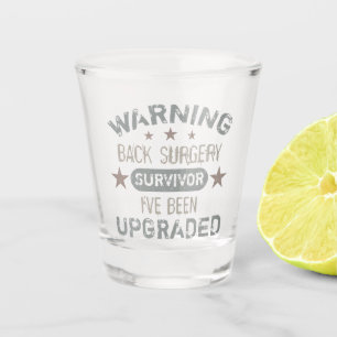 Verre A Shot Humour de chirurgie du dos mis à niveau