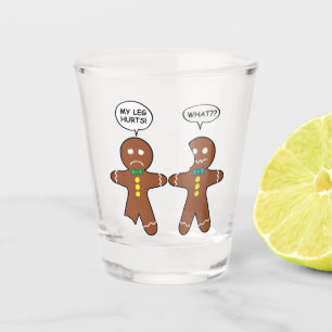 Verre A Shot Humour de Noël des biscuits en pain d'épice