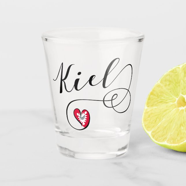 Verre A Shot I Heart Kiel, Allemagne (Devant)