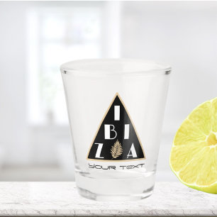 Verre A Shot Ibiza Espagne logo bar de plage moderne