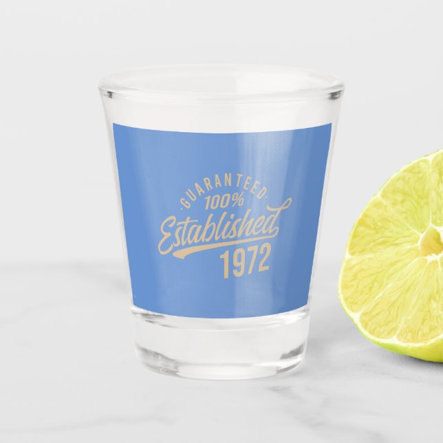 Verre A Shot Idée cadeau 50e anniversaire - 50 ans (Devant)