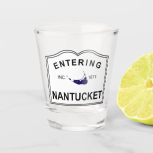 Verre A Shot Île entrante de Nantucket