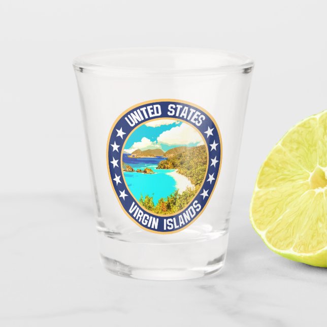 Verre A Shot Îles Vierges américaines (Devant)