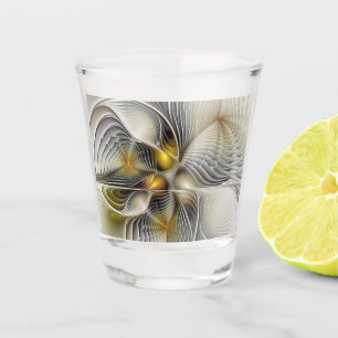 Verre A Shot Illusion d'optique abstraite fractale 3D avec prof