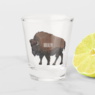 Verre A Shot Illustration de bison