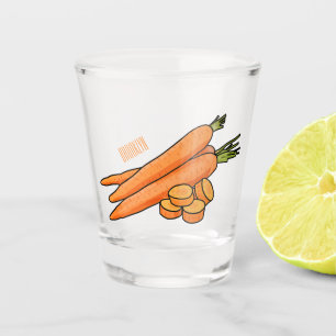 Verre A Shot Illustration de carotte