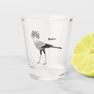 Verre A Shot Illustration de dessin du secrétaire pour oiseaux