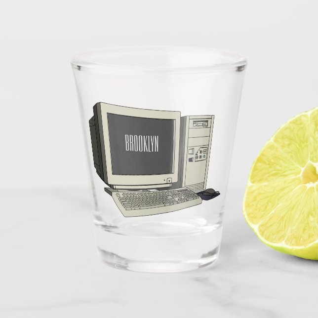 Verre A Shot Illustration de dessin sur ordinateur (Devant)