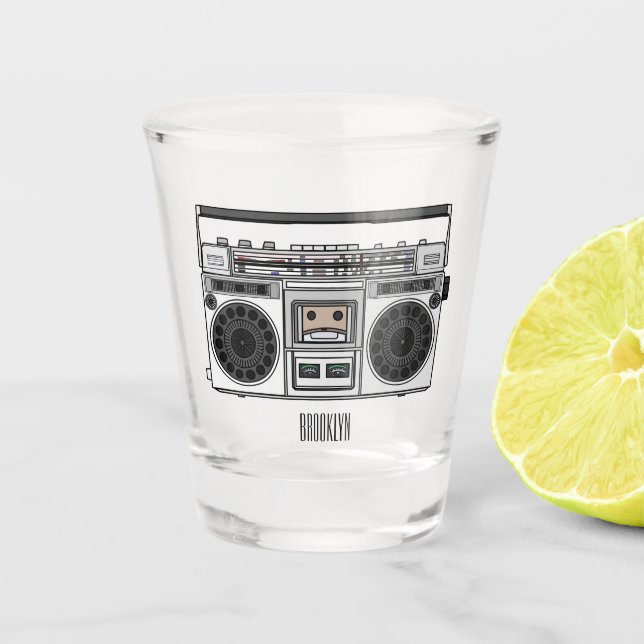 Verre A Shot Illustration de la bande dessinée radio (Devant)