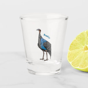 Verre A Shot Illustration de la caricature de la vautour