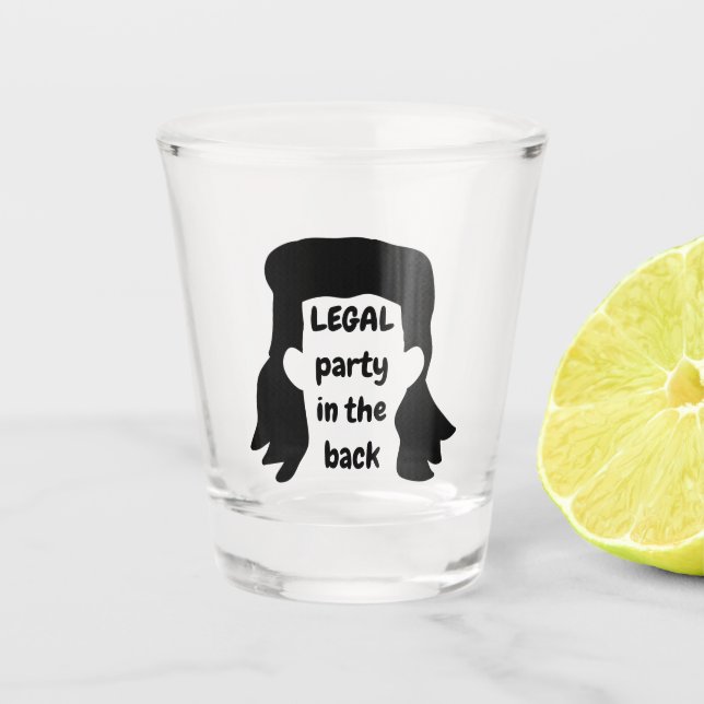 Verre A Shot Illustration de Mullet personnalisée (Devant)