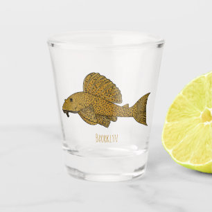 Verre A Shot Illustration de poisson Pleco