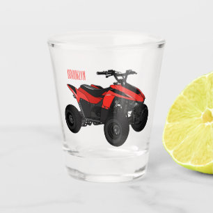 Verre A Shot Illustration de Quad bike atv