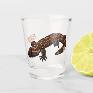 Verre A Shot Illustration du monstre Gila