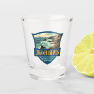 Verre A Shot Illustration du parc national des îles Channel