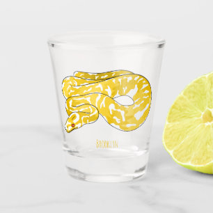 Verre A Shot Illustration du serpent python birman
