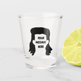 Verre A Shot Illustration d'une combinaison de messages personn
