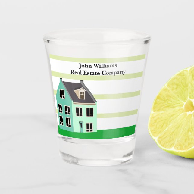 Verre A Shot Immobilier Maison de l'entreprise Green Modern Mar (Devant)