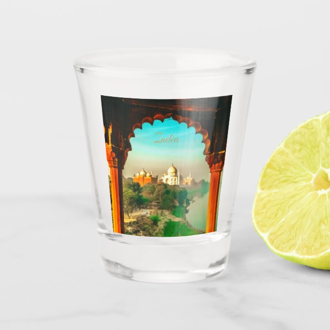 Verre A Shot Inde Taj Mahal (Devant)