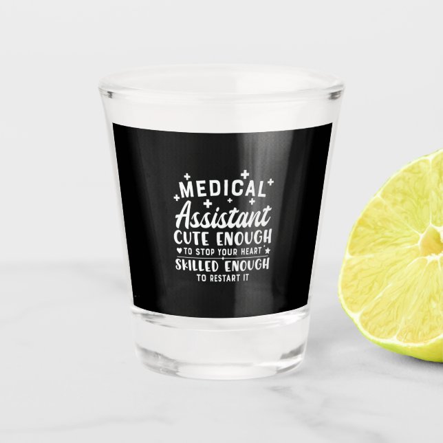 Verre A Shot Infirmière Cadeau Assistant Médicale Assez mignon (Devant)