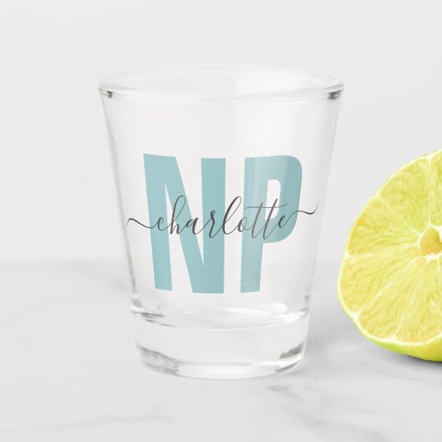 Verre A Shot Infirmière de NP personnalisée Praticien Diplôme C (Devant)