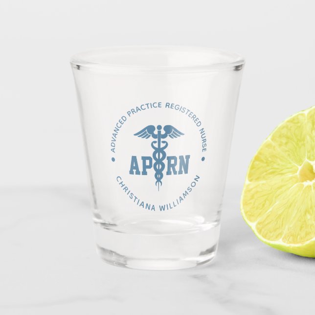 Verre A Shot Infirmière professionnelle avancée de l'APRN (Devant)