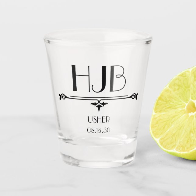 Verre A Shot Initiales des appariteurs (Devant)