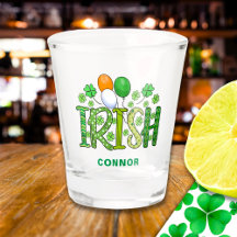 Irlandais Colours Clovers Nom personnalisé St Patr