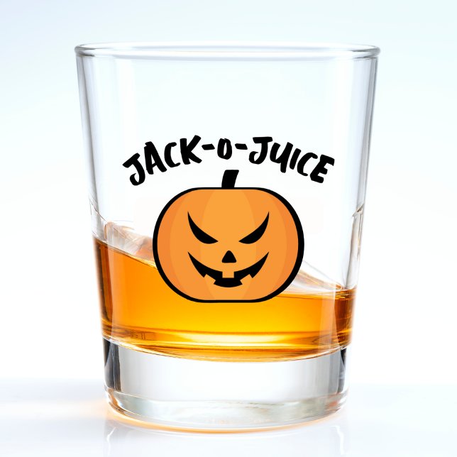 Verre A Shot Jack-o'-lantern Juice Halloween Citrouille Pun Jok (Créateur téléchargé)