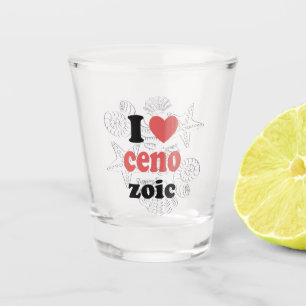 Verre A Shot J'aime Cénozoïque drôle de citation pour les scien