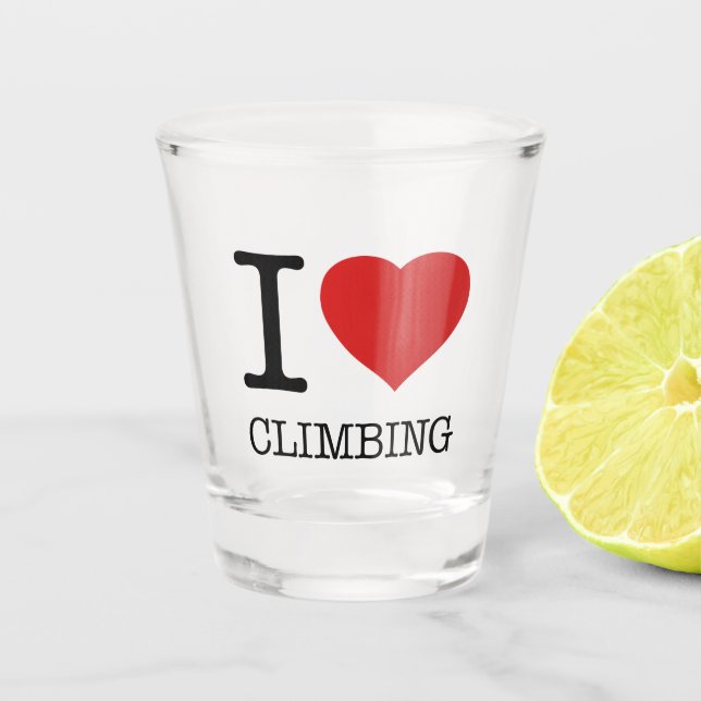 VERRE A SHOT J'AIME L'ESCALADE (Devant)