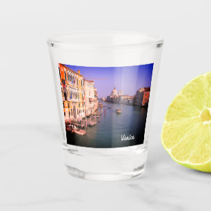 Verre A Shot J'aimerais être à Venise Italie sur l'eau