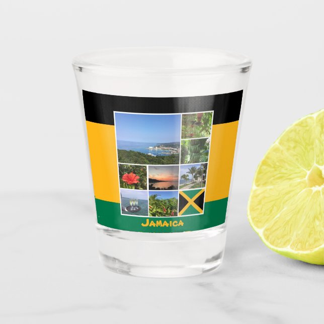 Verre A Shot Jamaïque - Collage photo (Devant)