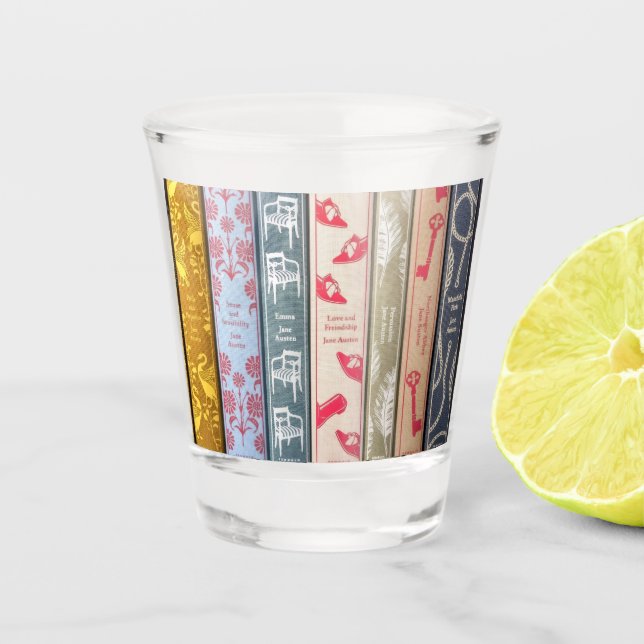 Verre A Shot Jane Austen's books (Devant)