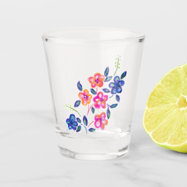 Verre A Shot Jardin fleuri (Devant)