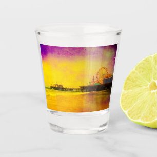 Verre A Shot Jaune violet Père Noël Monica Pier