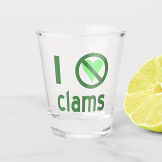 Verre A Shot Je déteste les clams