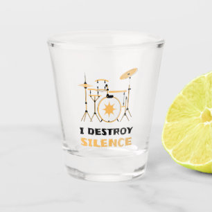 Verre A Shot Je Détruis Silence Funny Drummer
