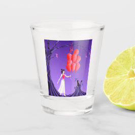 Verre A Shot joli ballerina Chat arbre de minuit