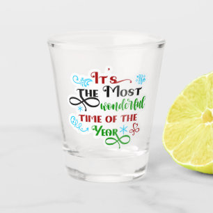 Verre A Shot Joli 'Le Plus Merveilleux Moment' Noël